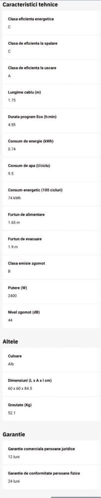 Masina de spalat vase independenta BOSCH SMS4EVW14E, clasa C
