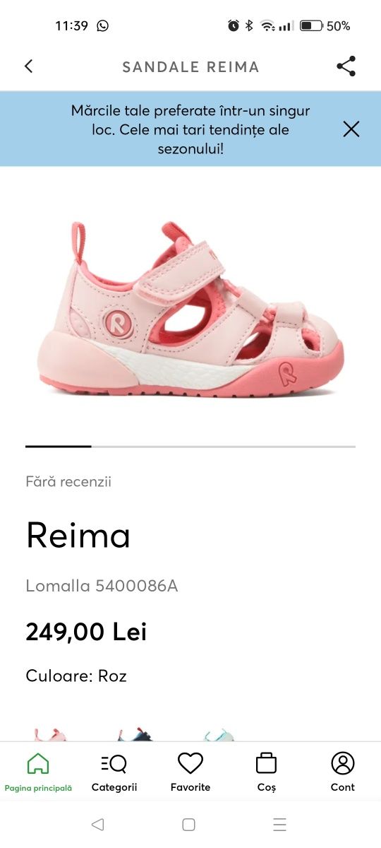 Sandale Reima nr 25