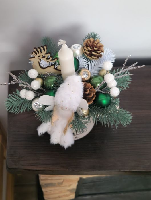 Aranjament in cana cu lumanare