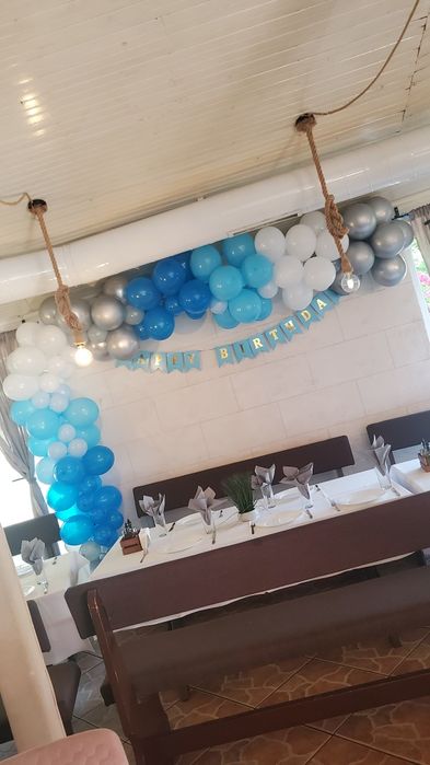 Арка с балони, изработвам на място