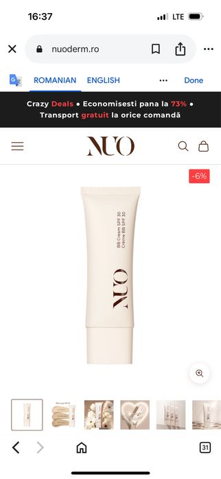 BB cream Nuo medium