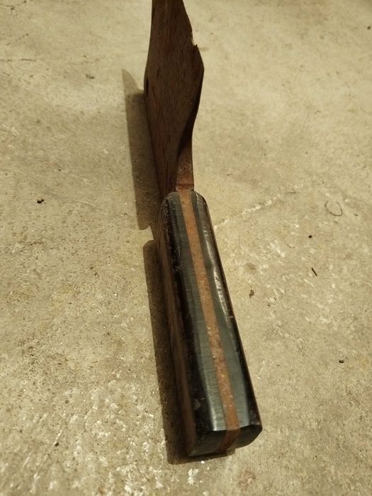 Стар  нож сатър за месо тежък солиден