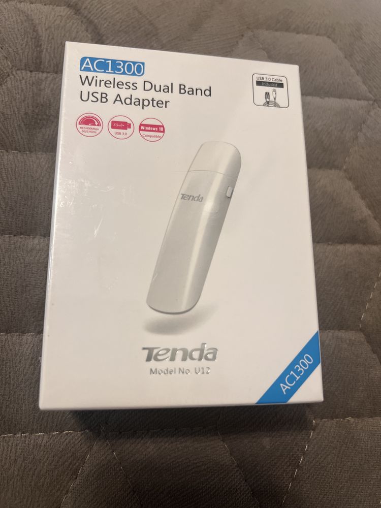 Adaptor USB Wireless Tenda U12, AC1300, Dual Band