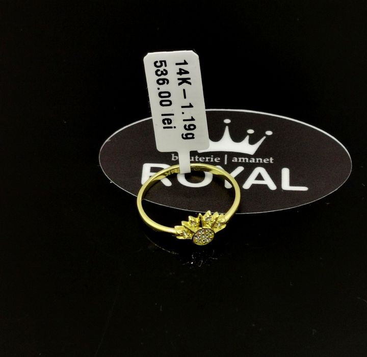 Bijuteria Royal inel din aur 14k 1.19 gr
