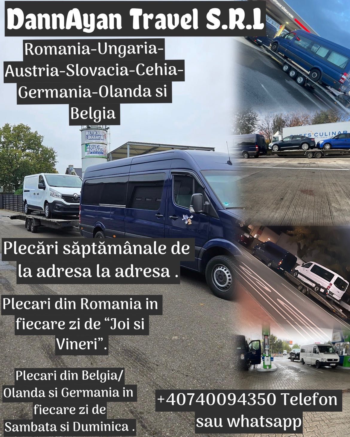 Transport România-Austria-Germania-Olanda-Belgia