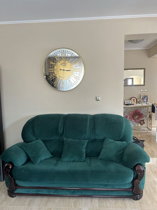 Canapea cu lemn masiv set