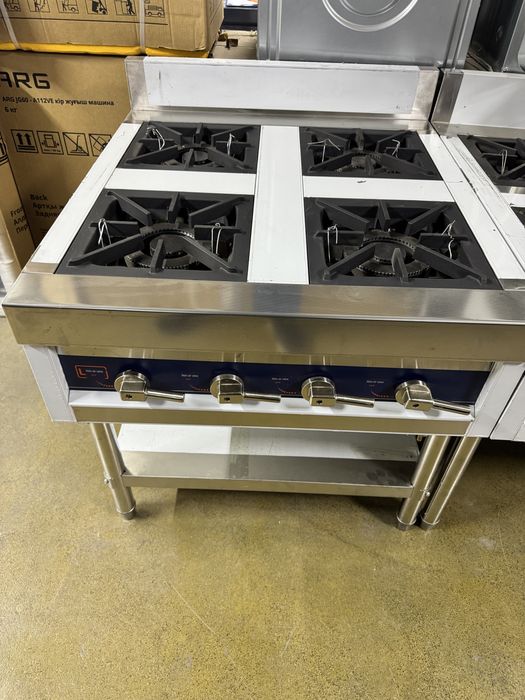 Газ плита 4 комфорки Чугун