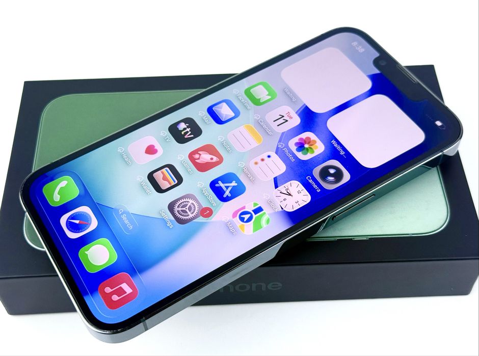 Apple iPhone 13 Pro 128GB Alpine Green 100% Батерия! Гаранция!