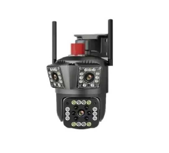 Камера за наблюдение 4G, PTZ с 3 обектива, 5X Zoom, V380,SIM KARTA