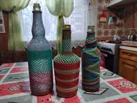 Ръчно плетени бутилки