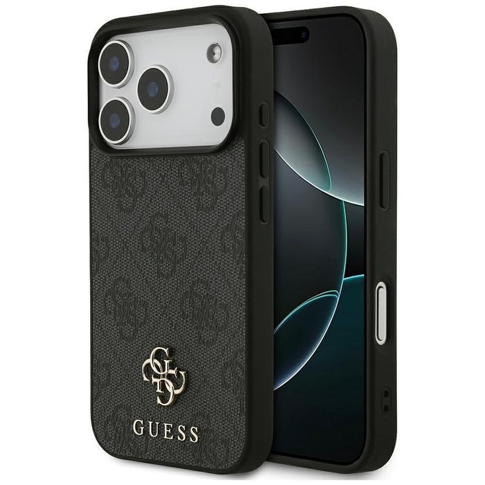 Guess 4g small and classic logo magsafe калъф за iphone 17 pro – черен