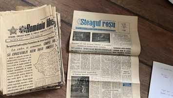 Ziare vechi Romania Libera si Steagul Rosu '82 '83 '85