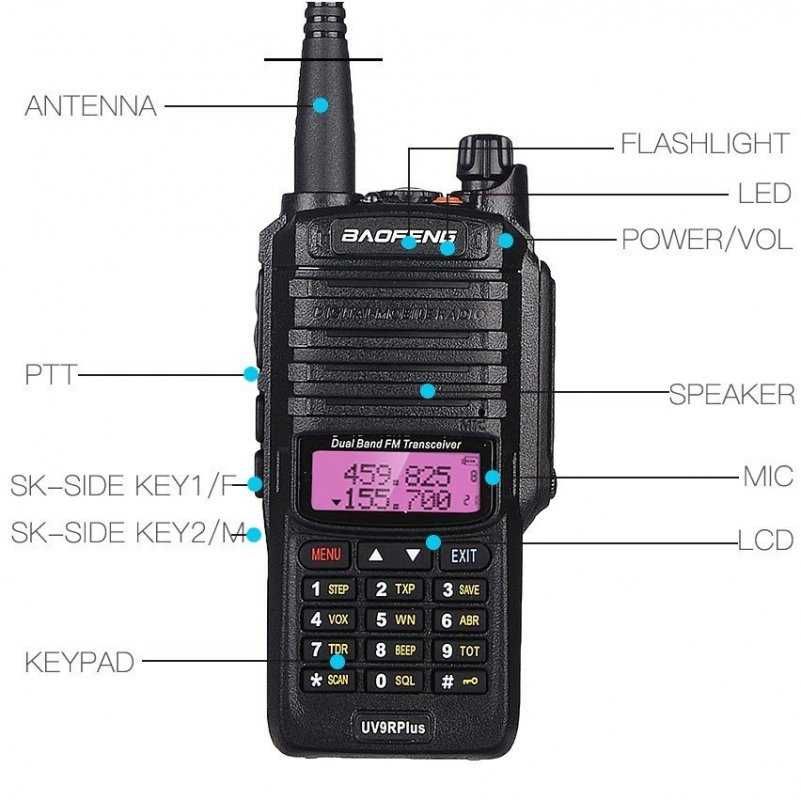 UHF радиостанция Baofeng UV-9R Plus