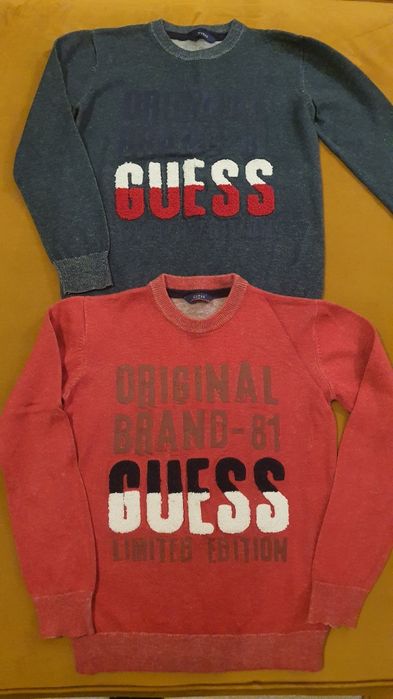 Set de 2 pulovere copii GUESS, noi, 8 si 10 ani
