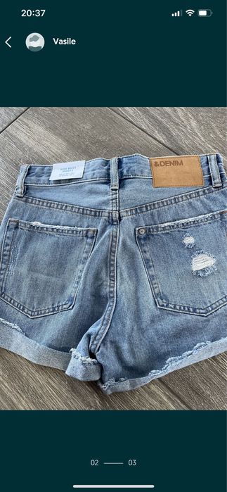 Jeans/blugi scurti H&M dama NOI