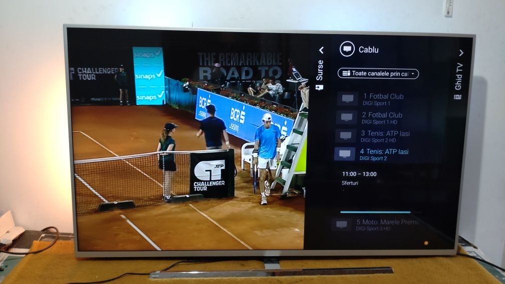 Televizor led 4K UHD Smart Philips Android Ambilight 140 cm WiFi