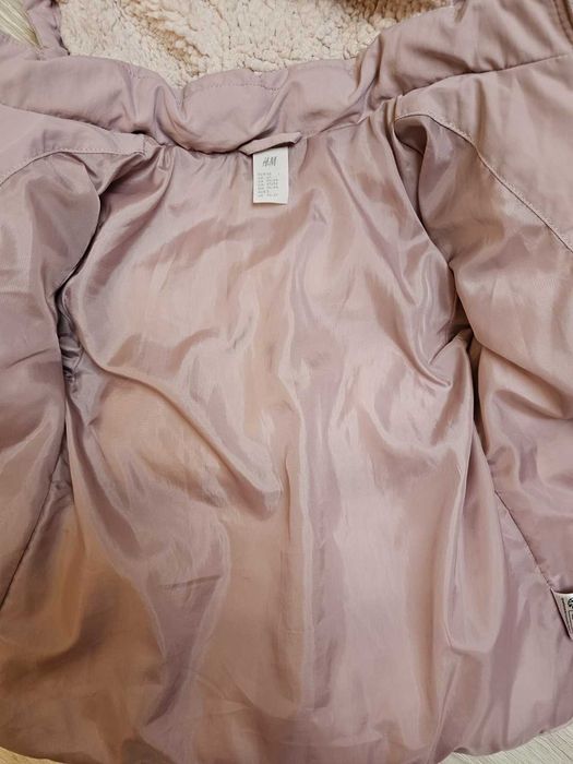 Geaca iarna copii roz goasa HM marime 92 2Y