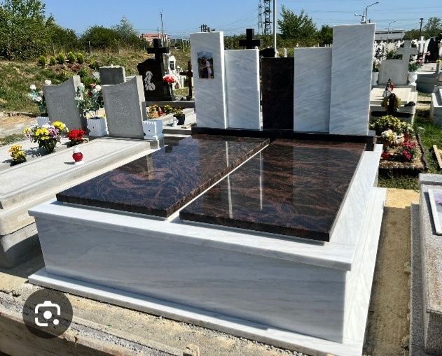 Morminte, placări cu marmura granit, turnări borduri