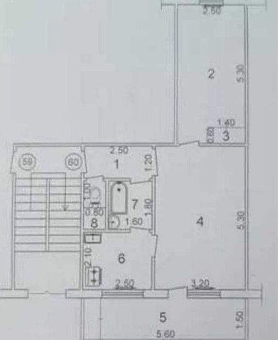 Продаётся 2-комнатная квартира за хорошую цену.