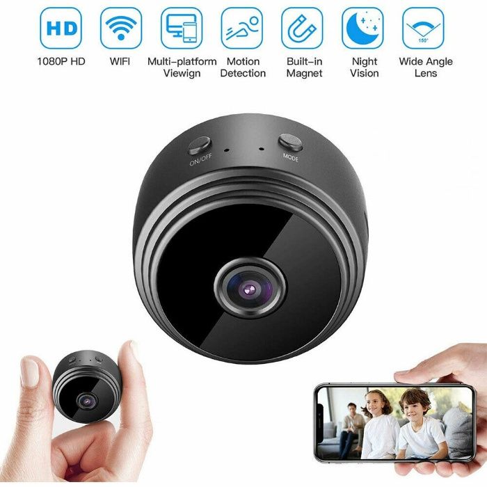 Мини WIFI IP скрита,шпионска,охранителна камера.Бебефон Mini HD Camera