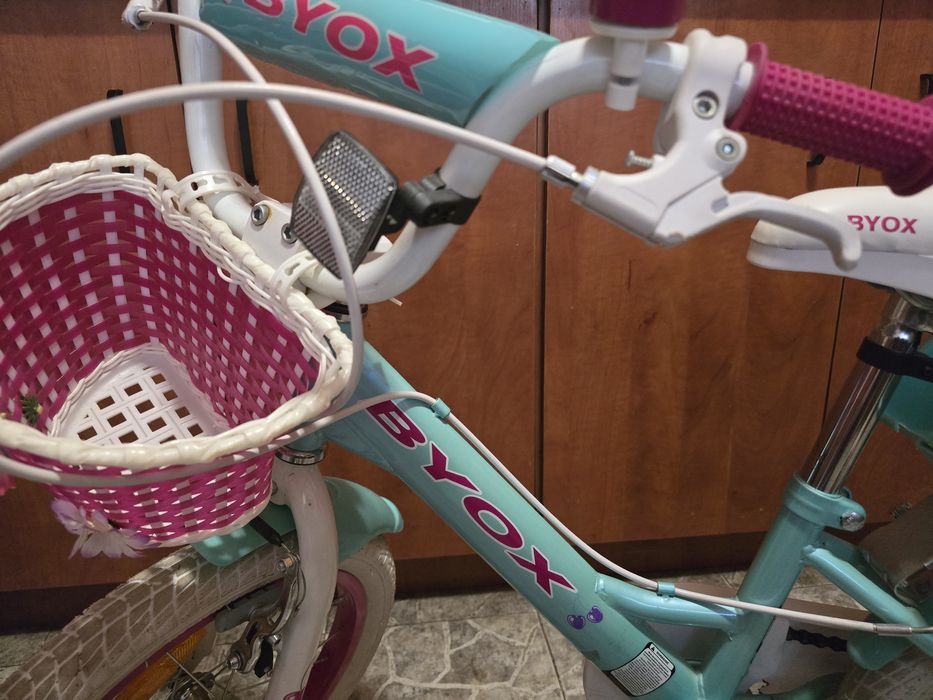 Детско колело BYOX Детски велосипед 16" CUPCAKE МЕНТА