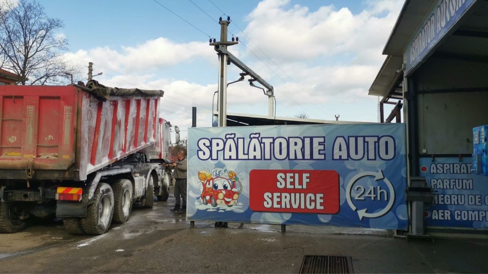 Spalatorie auto, schelet metalic, fundație, betoane,pavaje la cheie