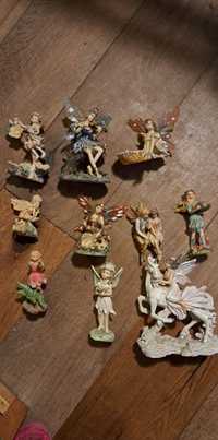 Колекция от 30 фигури феи,елфове, бискитен порцелан