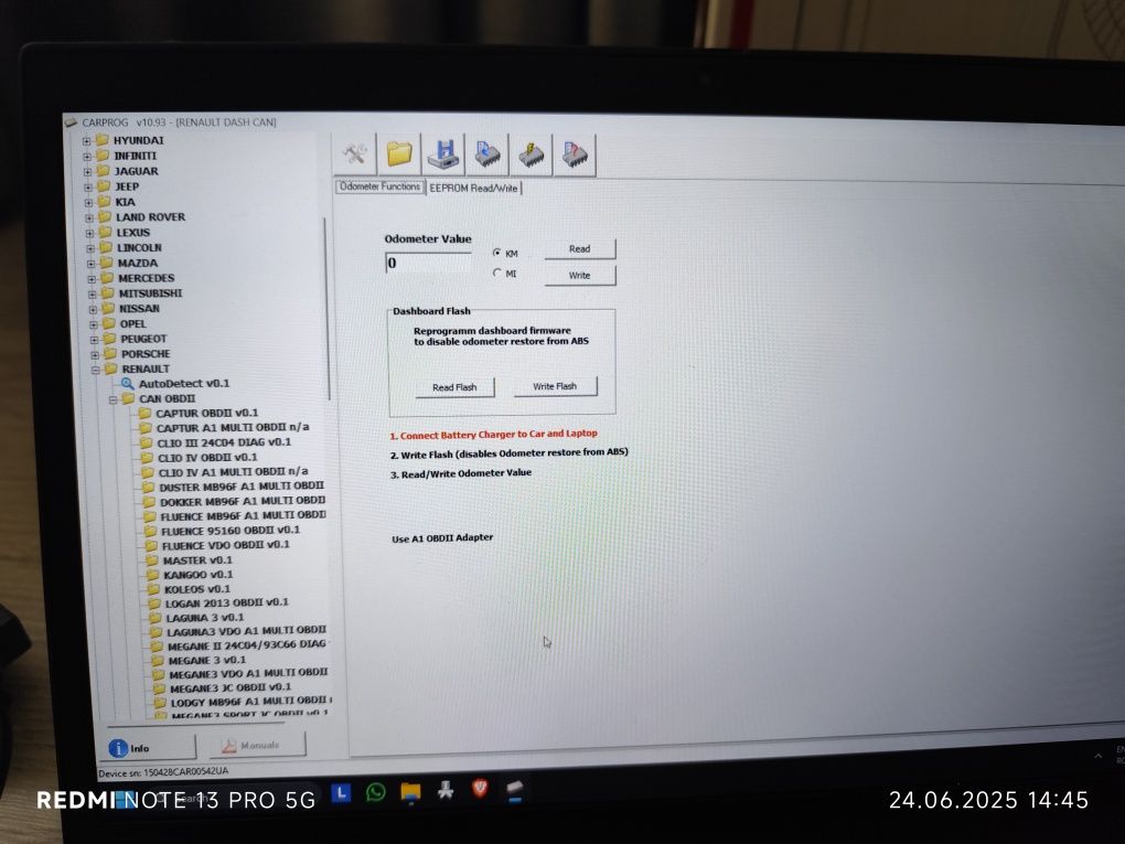 Vand programator/diagnoza/tester auto Carprog