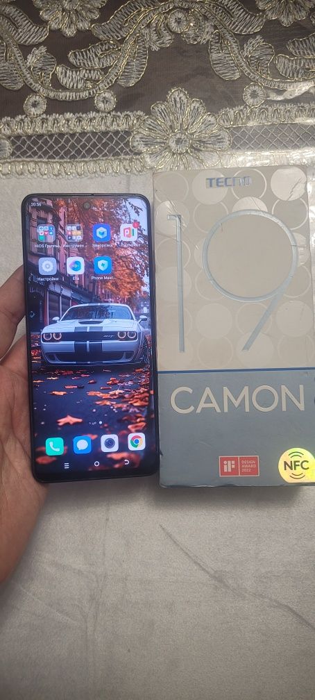 Tecno Camon 19 10/128Gb Black Igravoy NFC Karobka Holat Ideal Original