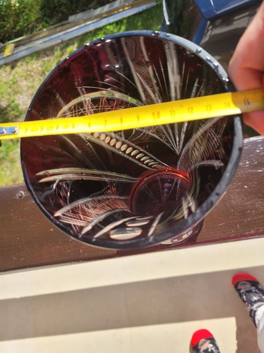 Vază decorativă rubin