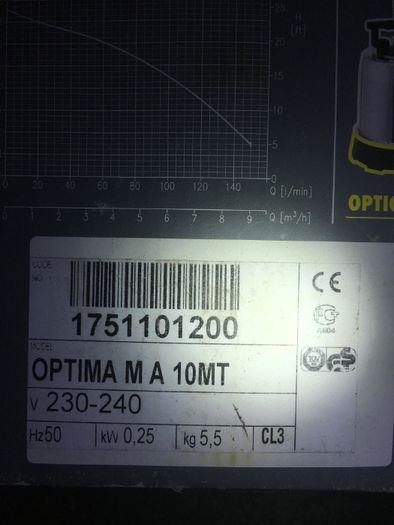 Pompa apa OPTIMA MA 10MT Calitate maxima, nu e chinezarie