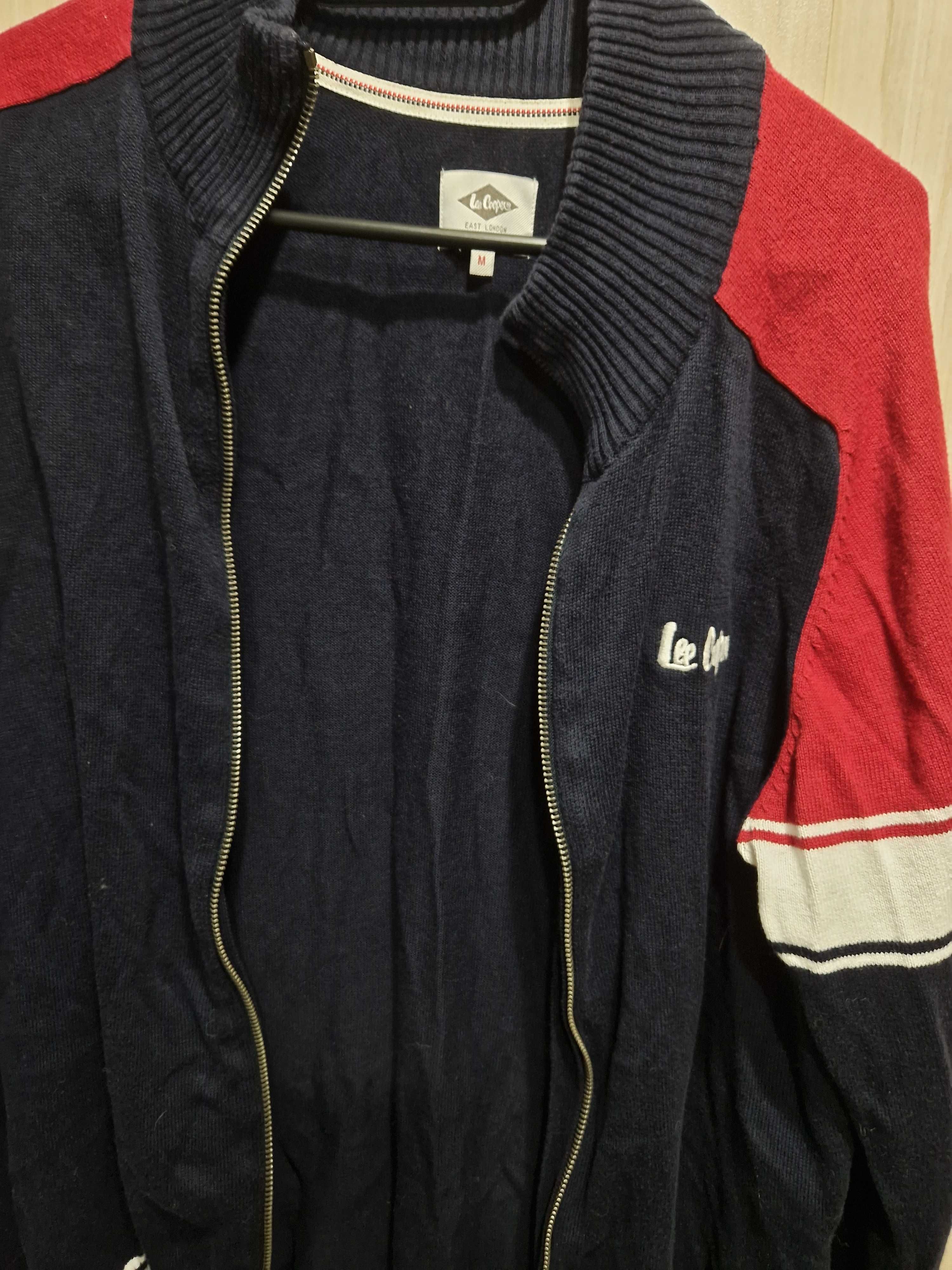 Преходно мъжко яке Lee Cooper и пуловер с цип + подарък 2 поло тениски