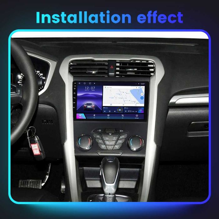 Navigatie Android 14 Ford Mondeo 2013-2019 1/8 Gb Waze CarPlay +CAMERA