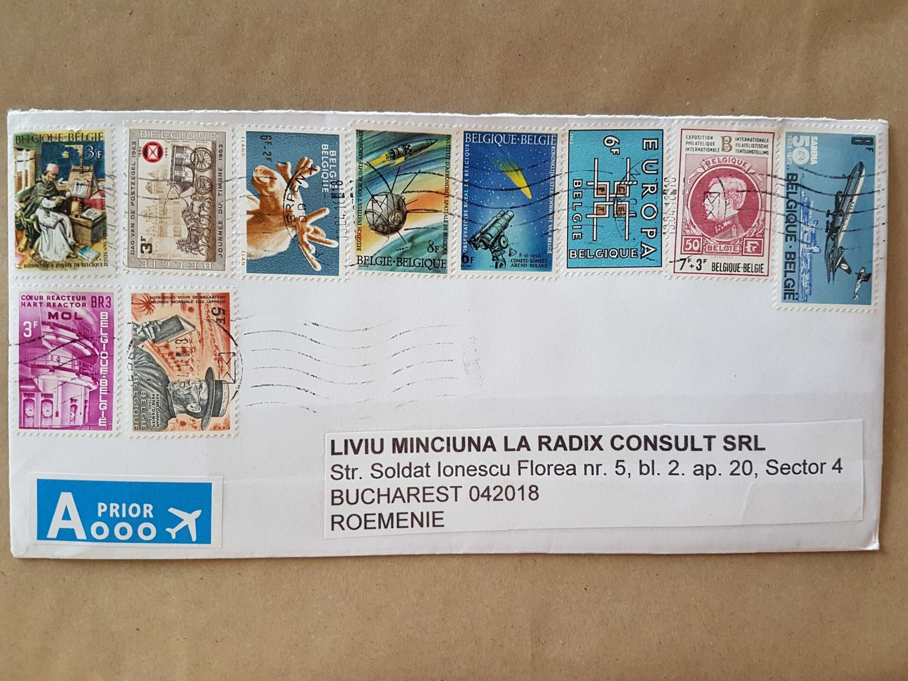 Lot Belgia, Olanda, Luxemburg - 177 timbre stampilate deparaiate