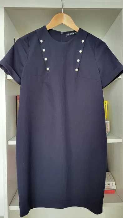 Rochie de birou Poema bleumarin marimea 36, in conditii bune