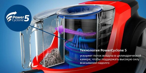 Безмешковый пылесос Philips PowerPro Compact FC9351/01