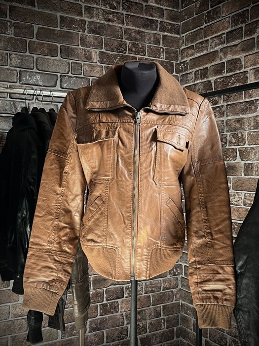 Винтажная куртка натуральная кожа