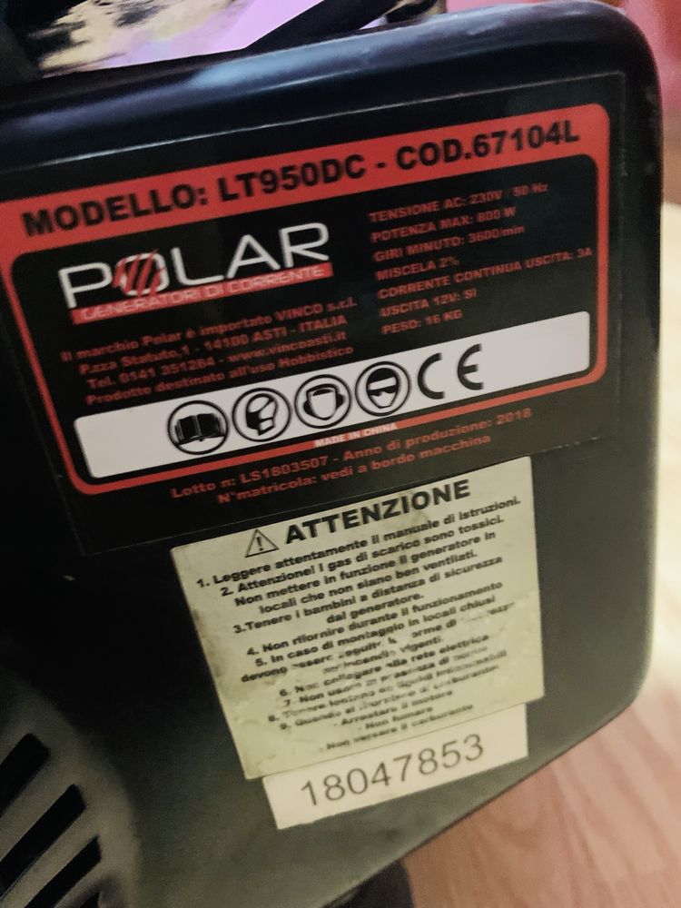 Polar 0.8KW LT950DC power generator