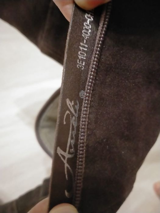 Ботфорты замшевые