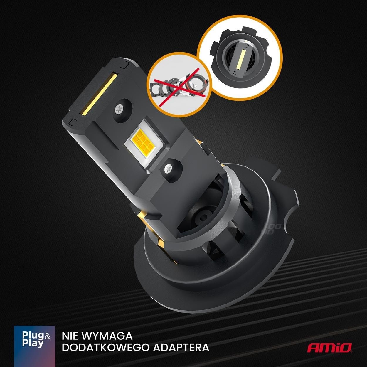 автомобилни led крушки x4 серия aviator h7/h18 6500k canbus ...