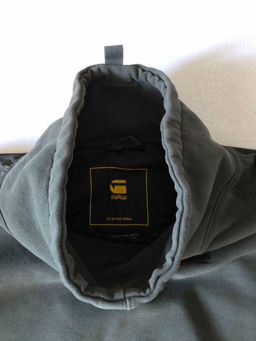 Bluzon cu guler inalt G-Star Raw verde inchis