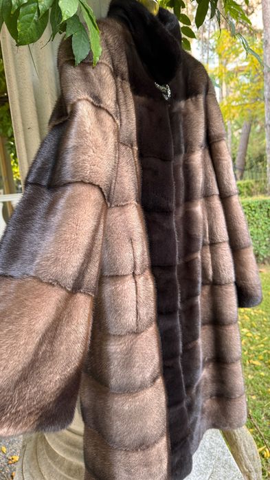 #90 Палто от норка.Визон.Яке от норка.Естествена кожа с косъм.