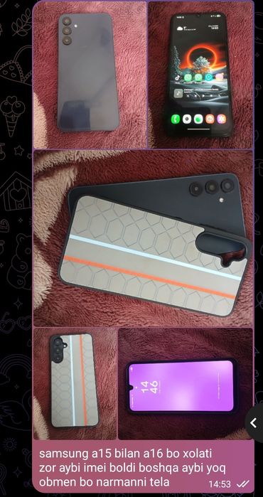 samsung a15 bilan samsung a16 bor