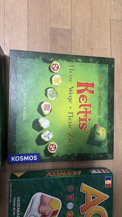 Boardgames (Activity, Carcassonne, Keltis, Ligretto)