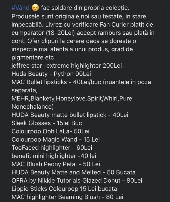 Makeup original colectie personala ca noi