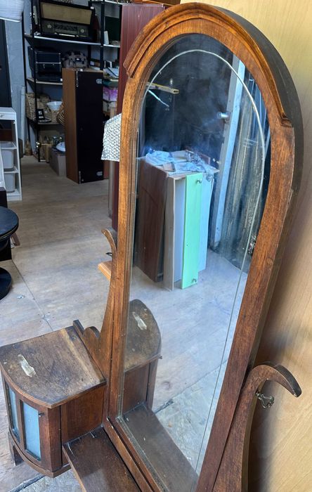 Toaleta de machiaj Vintage stil ArtDeco; Comoda cu oglinda