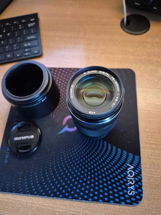 Obiective, montura MFT, micro Olympus 45 mm, 75-300 mm, Samyang 7,5 mm