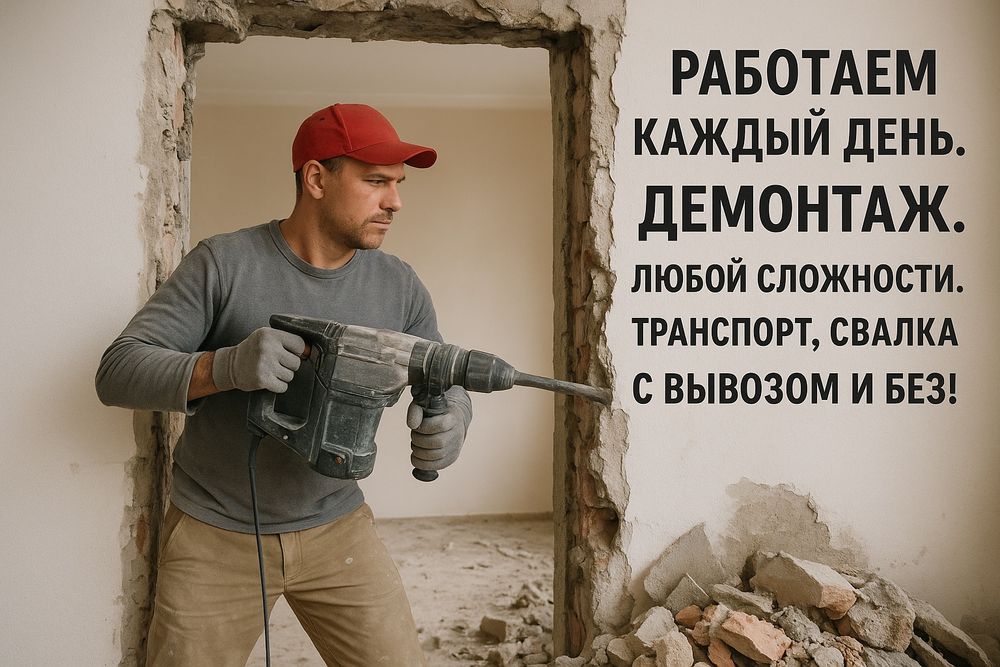Демонтаж любой сложности