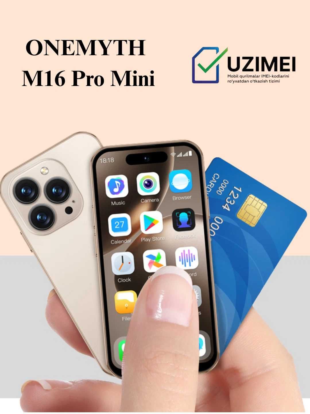 Iphone MINI (M16Pro ) 2/16 gb Natural,Black
