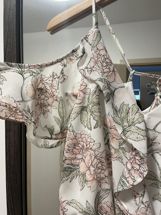 Salopeta New Yorker cu imprimeu floral